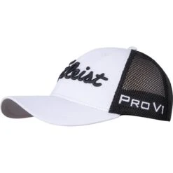 Titleist Cap Tour Performance Mesh, Weiß/schwarz -Titlei Golfs Geschaft 623568 weiss schwarz 01 1280x1280