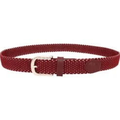 Alberto Gürtel Damen Stretch Silver, Weinrot