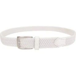 Alberto Gürtel Damen Stretch, Weiß