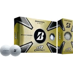 Bridgestone Golfbälle E12 Contact - 12er Pack, Weiß