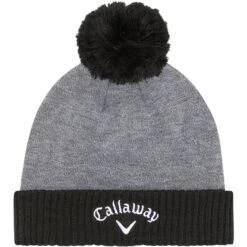 Callaway Beanie TA Pom, Grau/schwarz