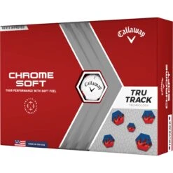 Callaway Chrome Soft TruTrack Golfbälle - 12er Pack, Weiß