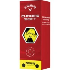 Callaway Chrome Soft Truvis Golfbälle - 12er Pack, Gelb/schwarz -Titlei Golfs Geschaft callaway chrome soft truvis golfbaelle 12er pack gelbschwarz gelb 11141643 5xVgABc93iaCEF 1280x1280