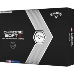 Callaway Chrome Soft X Golfbälle - 12er Pack, Weiß