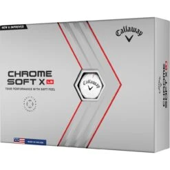 Callaway Chrome Soft X LS Golfbälle - 12er Pack, Weiß