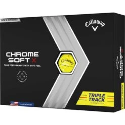 Callaway Chrome Soft X TripleTrack Golfbälle - 12er Pack, Gelb