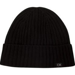 Calvin Klein Golf Beanie Waldorf Cable, Schwarz