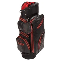 JuCad Cartbag Aquastop, Schwarz/rot