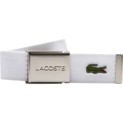 LACOSTE Gürtel Made In France, Weiß