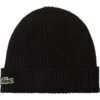 LACOSTE Mütze Beanie, Schwarz -Titlei Golfs Geschaft lacoste muetze beanie schwarz schwarz 5063046 1 1280x1280