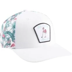 Puma Cap PTC Flamingo, Weiß/silber