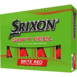 Srixon Golfball Soft Feel Brite - 12er Pack, Rot