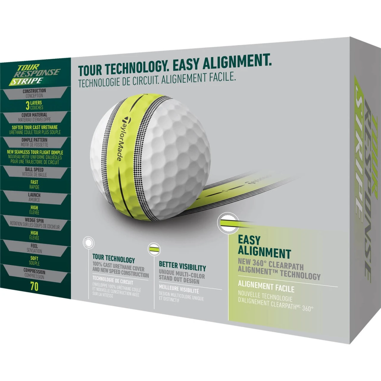 TaylorMade Ball Tour Response Stripe - 12er Pack, Weiß 4 TaylorMade Ball Tour Response Stripe - 12er Pack, Weiß – Bild 2