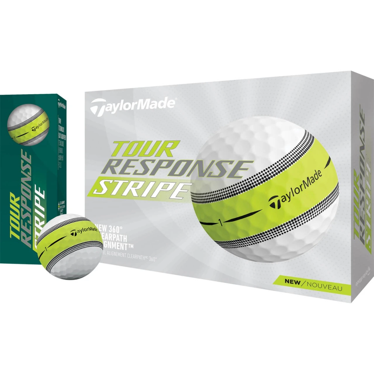 TaylorMade Ball Tour Response Stripe - 12er Pack, Weiß 5 TaylorMade Ball Tour Response Stripe - 12er Pack, Weiß – Bild 3