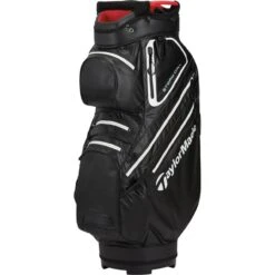 TaylorMade Cartbag Storm Dry Waterproof, Schwarz/weiß/rot