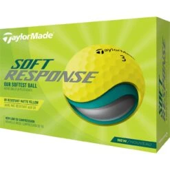TaylorMade Soft Response Golfbälle - 12er Pack, Gelb