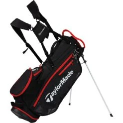 TaylorMade Standbag Pro, Schwarz/rot
