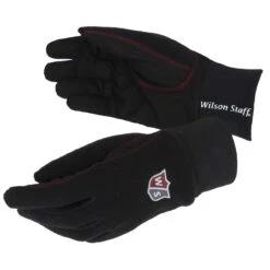 Wilson Staff Winterhandschuhe Microfiber Suede, Schwarz